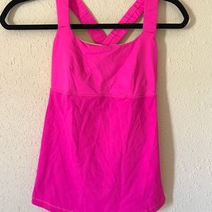 Lululemon Cross Back Tank Pink